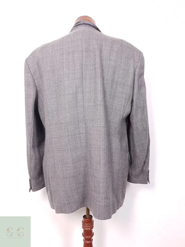 Blazer Bogart Gris 100% Lana Virgen - Talla XL 10
