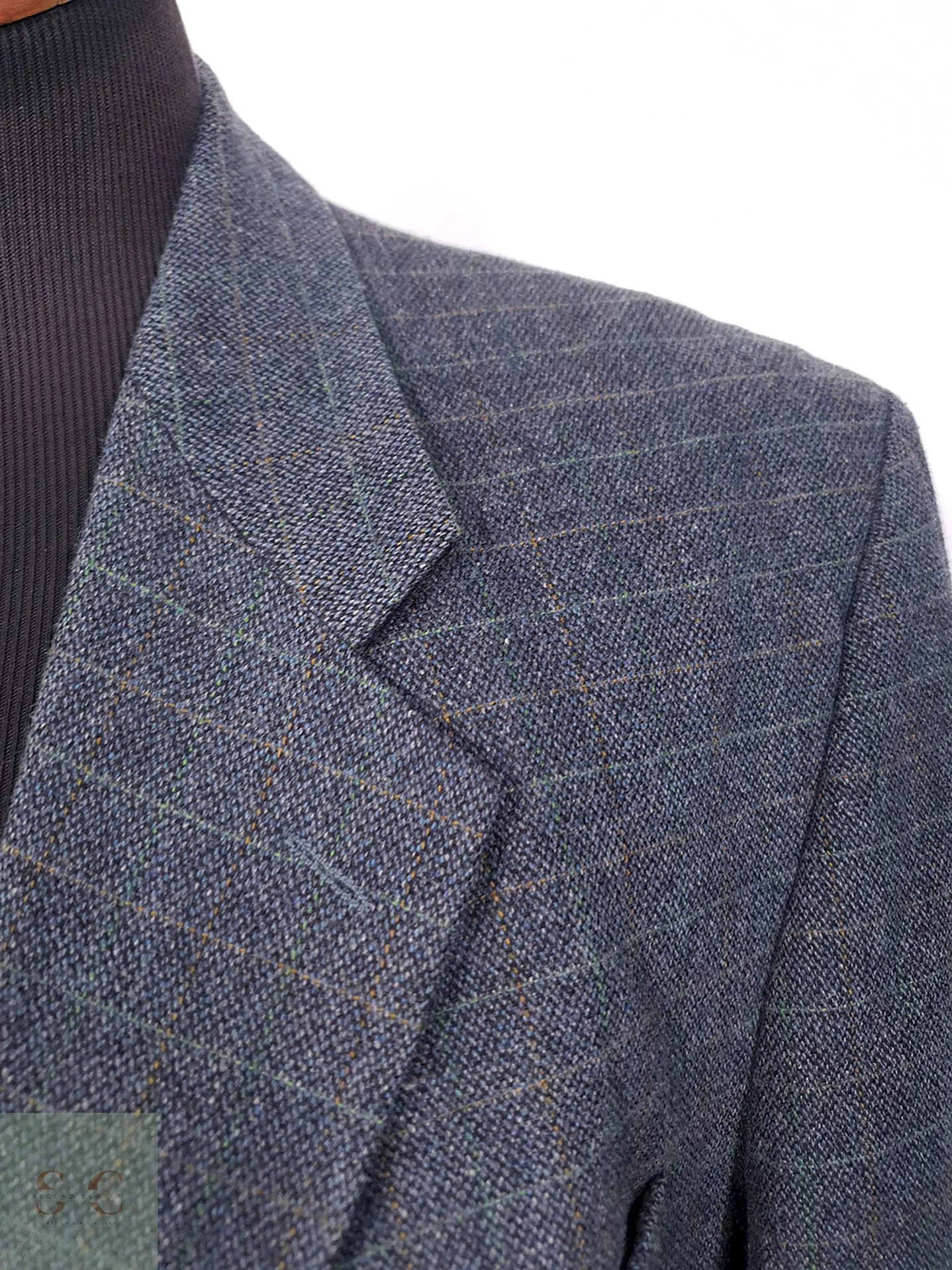 Blazer Mario Barutti Azul Lana Virgen Poliéster Cashmere - Talla XXL 5