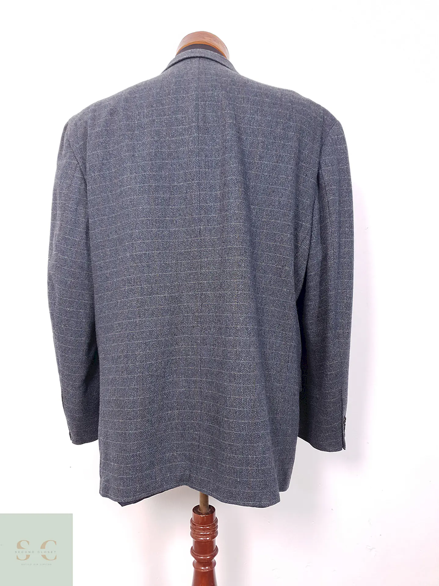 Blazer Mario Barutti Azul Lana Virgen Poliéster Cashmere - Talla XXL 10