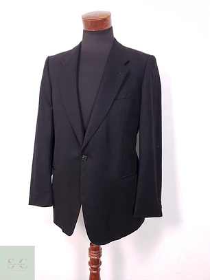 Blazer Formal Negro 100% Lana Virgen cashmere- Talla SM
