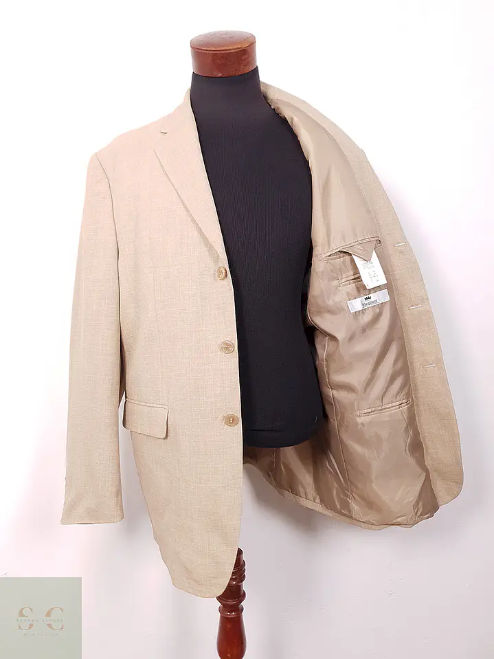 Blazer Kingfield Beige Símil Lino - Talla XXL 9