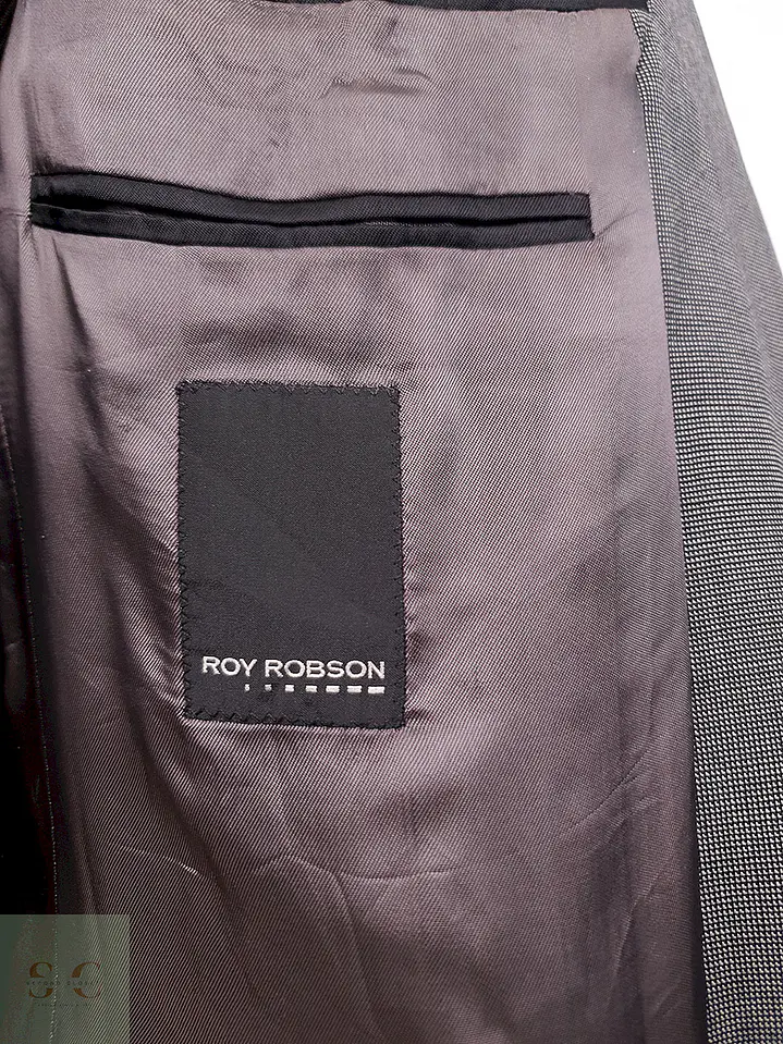 Blazer Roy Robson Reda Plomo Super 100 Made in Italy - Talla L 7