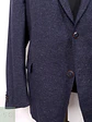 Blazer Carl Gross Azul Mezcla Lana Virgen y Seda - Talla XL - Miniatura 3
