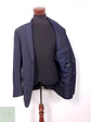 Blazer Carl Gross Azul Mezcla Lana Virgen y Seda - Talla XL - Miniatura 9
