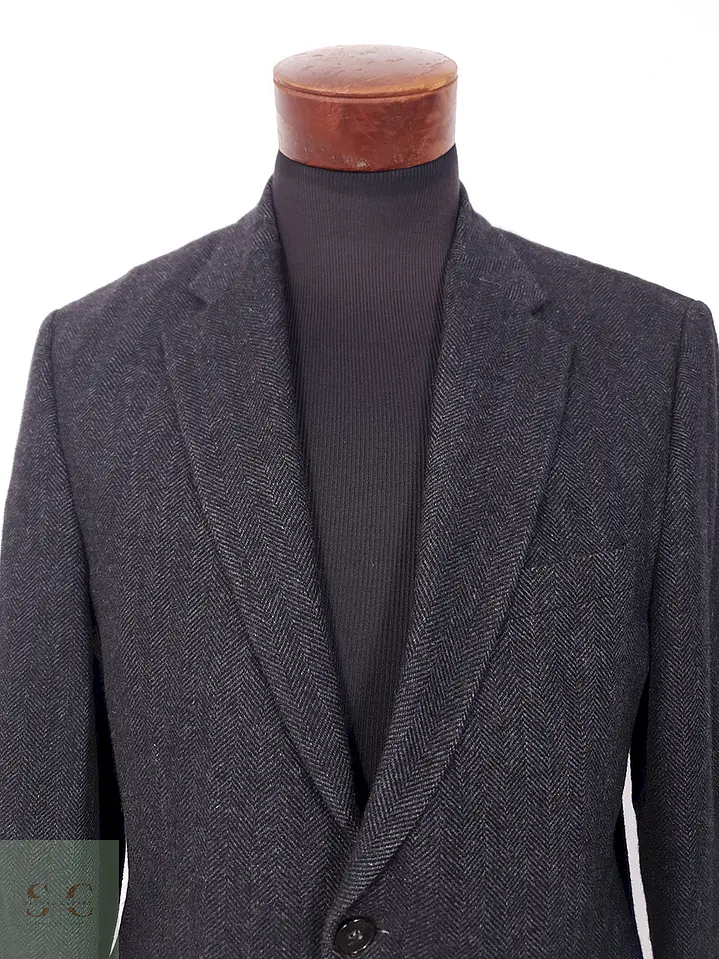 Blazer Exceed Plomo Espiga Lana Virgen y Cashmere - Talla ML 4