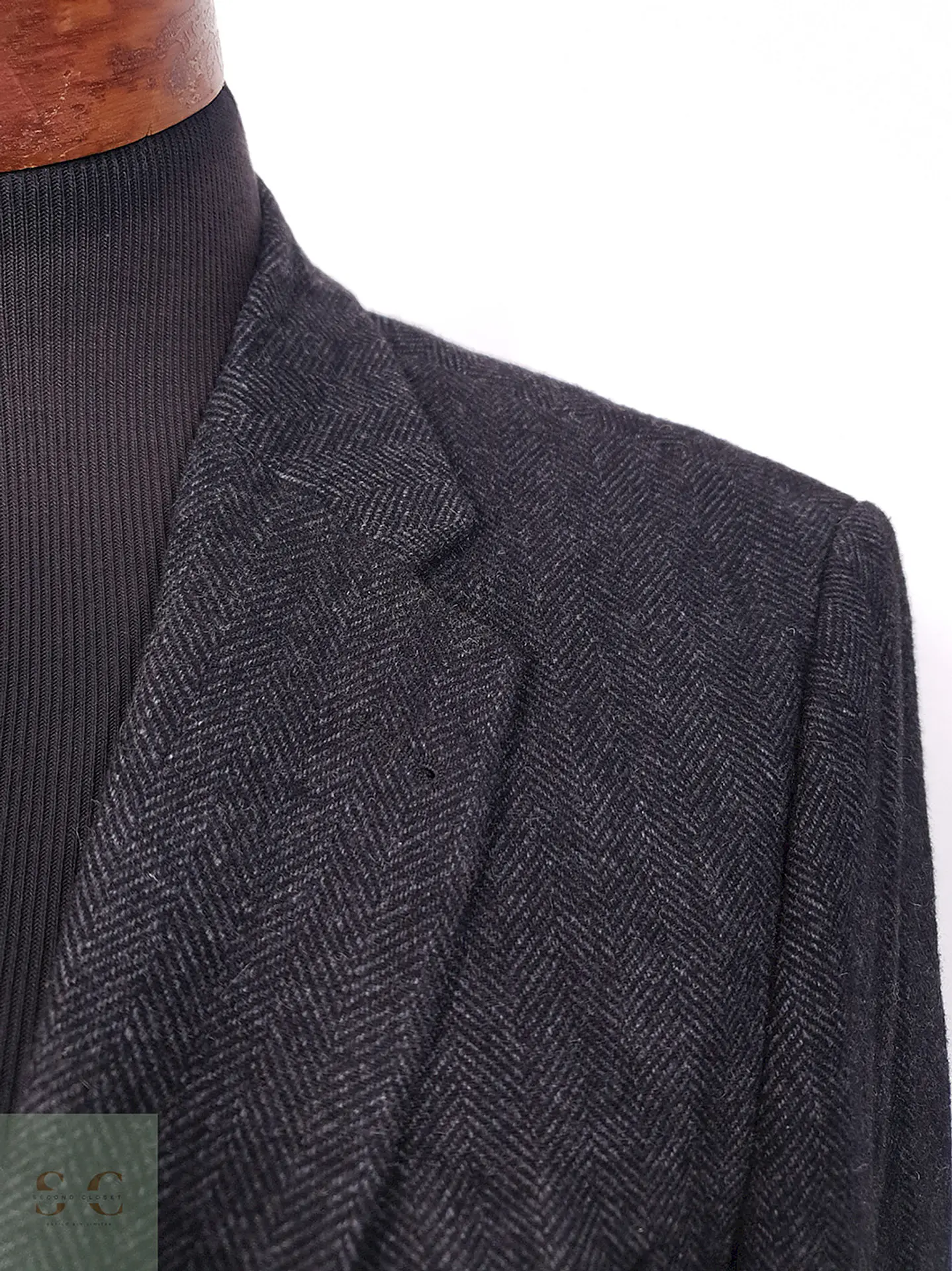Blazer Exceed Plomo Espiga Lana Virgen y Cashmere - Talla ML 5