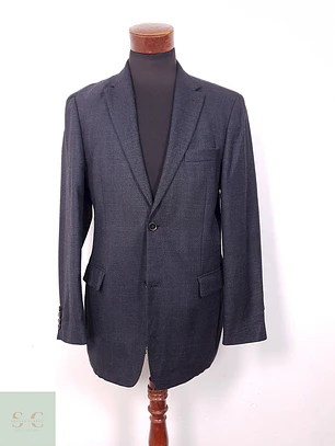 Blazer Hugo Boss Hosen Spezi Azul Oscuro Texturizado - Talla ML