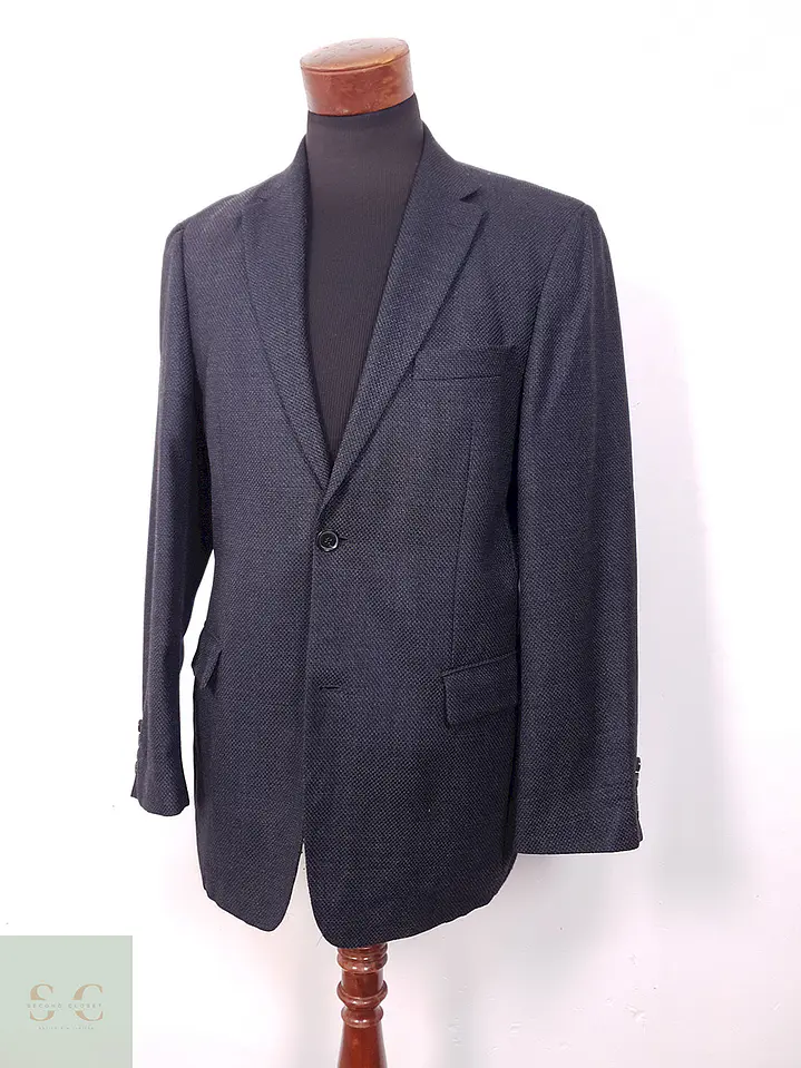 Blazer Hugo Boss Hosen Spezi Azul Oscuro Texturizado - Talla ML 2