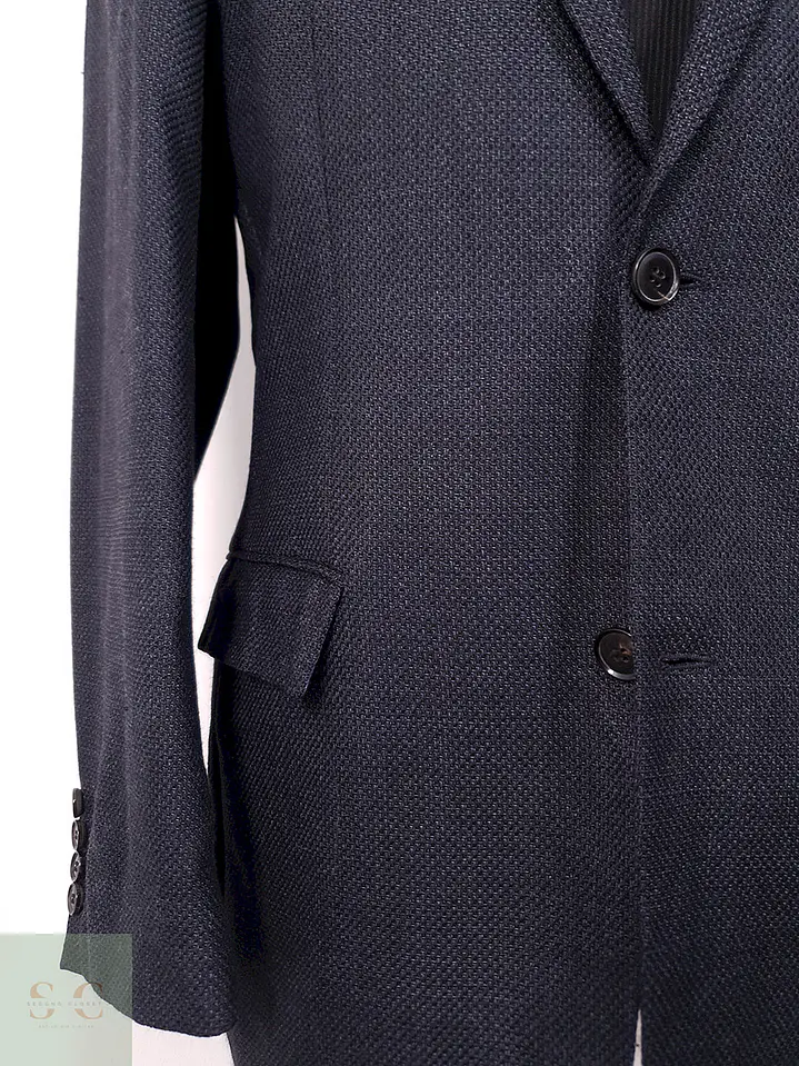 Blazer Hugo Boss Hosen Spezi Azul Oscuro Texturizado - Talla ML 3