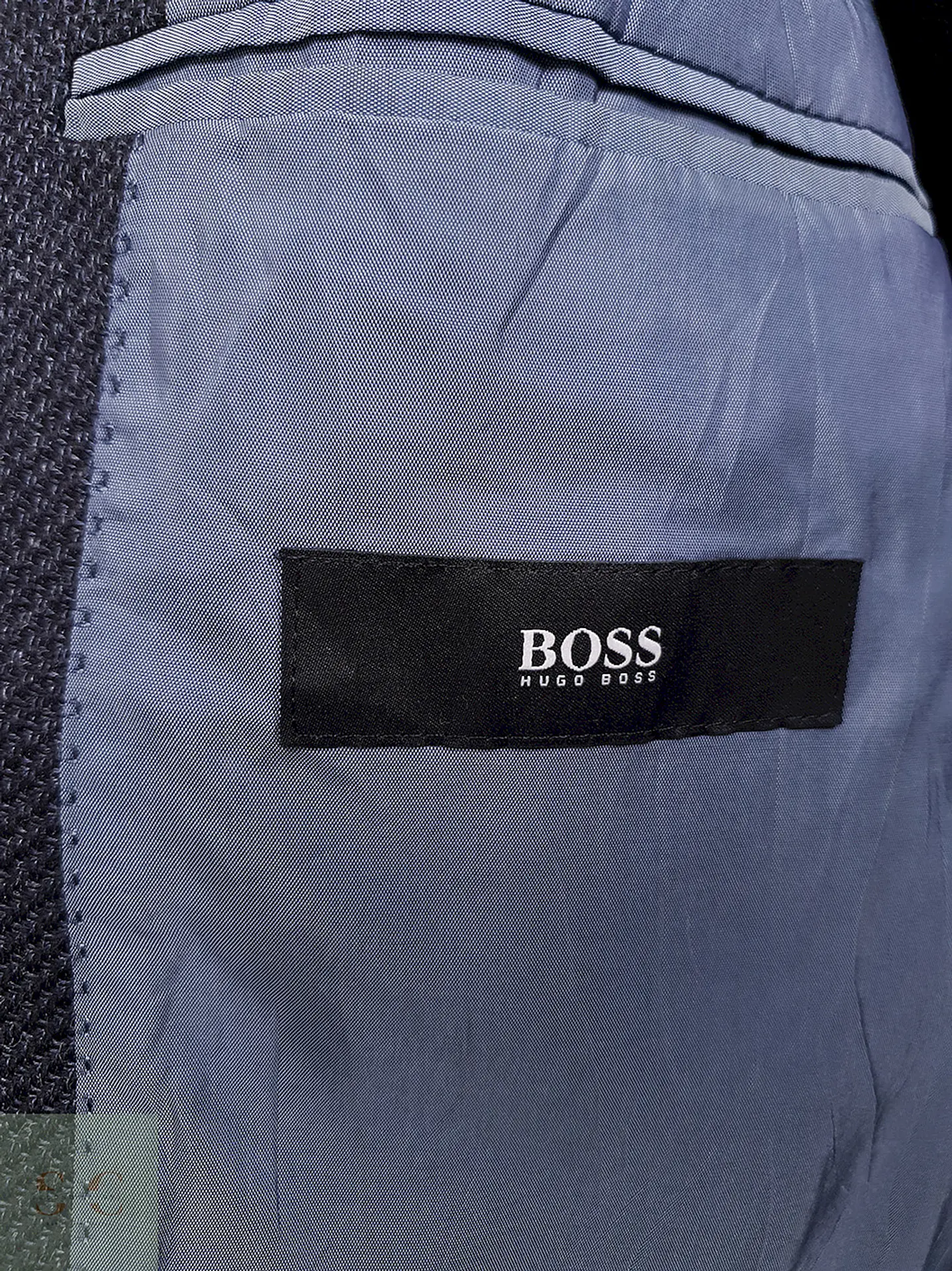 Blazer Hugo Boss Hosen Spezi Azul Oscuro Texturizado - Talla ML 10