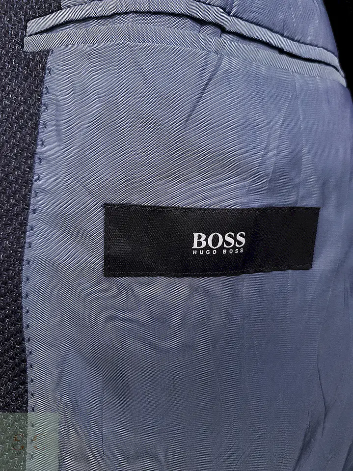 Blazer Hugo Boss Hosen Spezi Azul Oscuro Texturizado - Talla ML 10