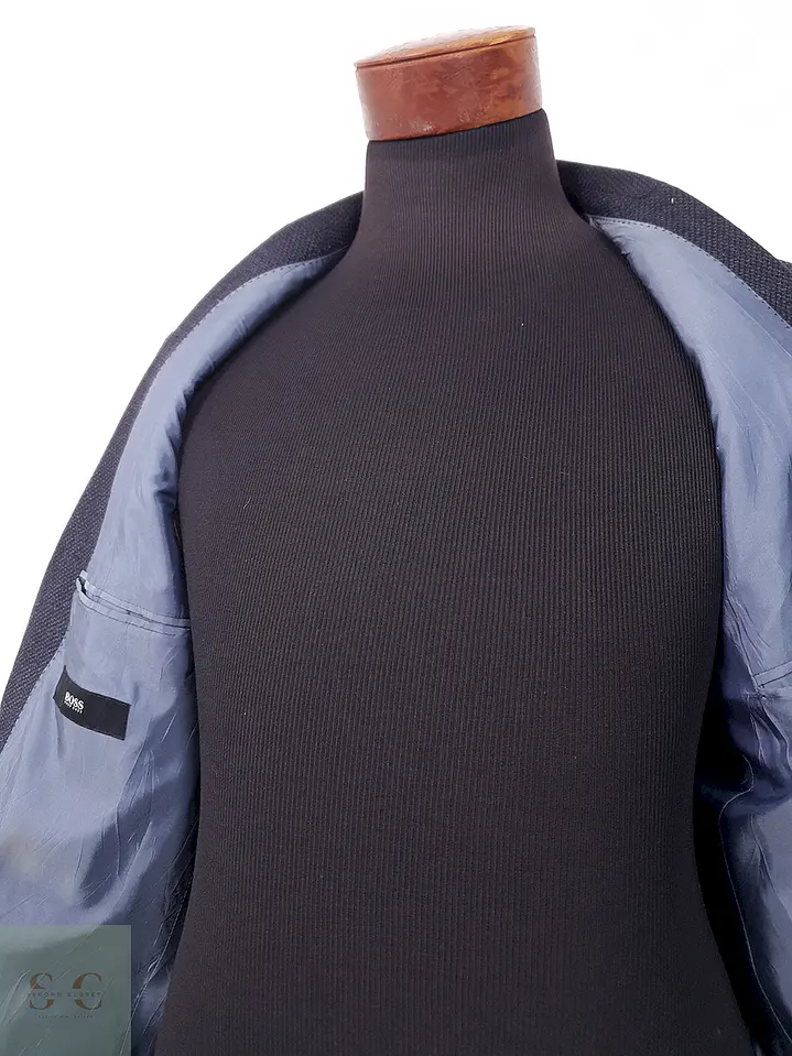 Blazer Hugo Boss Hosen Spezi Azul Oscuro Texturizado - Talla ML 11