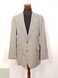 Blazer Lenox Café Beige Azul 100% Lana Virgen - Talla LXL - Miniatura 1