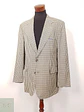Blazer Lenox Café Beige Azul 100% Lana Virgen - Talla LXL - Miniatura 2