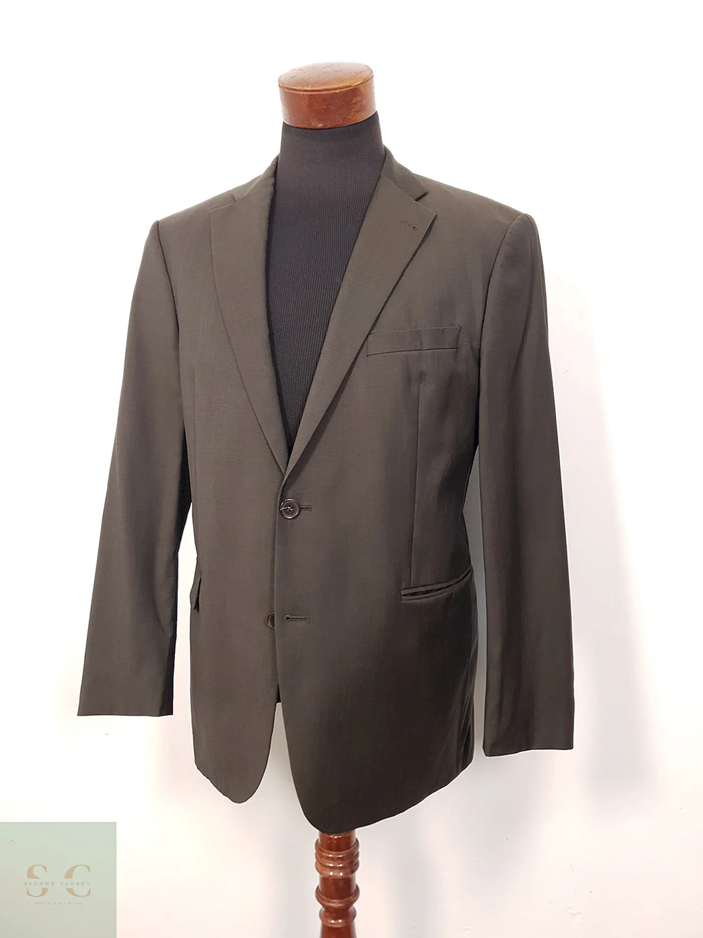 Blazer Baumler Toccami Chocolate 100% Lana Virgen - Talla L 2