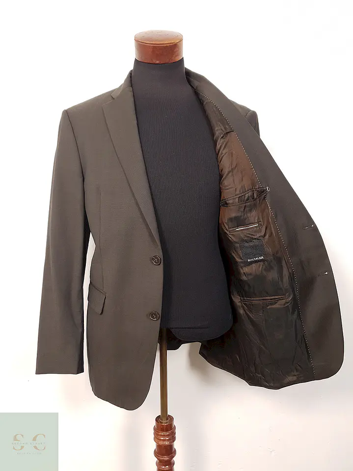 Blazer Baumler Toccami Chocolate 100% Lana Virgen - Talla L 10