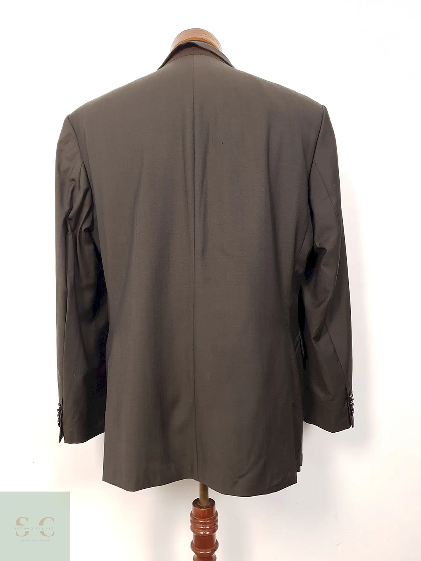 Blazer Baumler Toccami Chocolate 100% Lana Virgen - Talla L 12