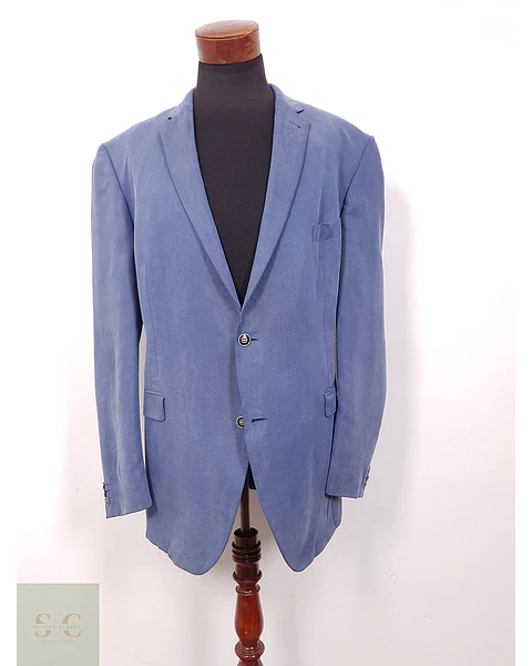 Blazer Roy Robson Azul Celeste Cotelé - Talla 2XL