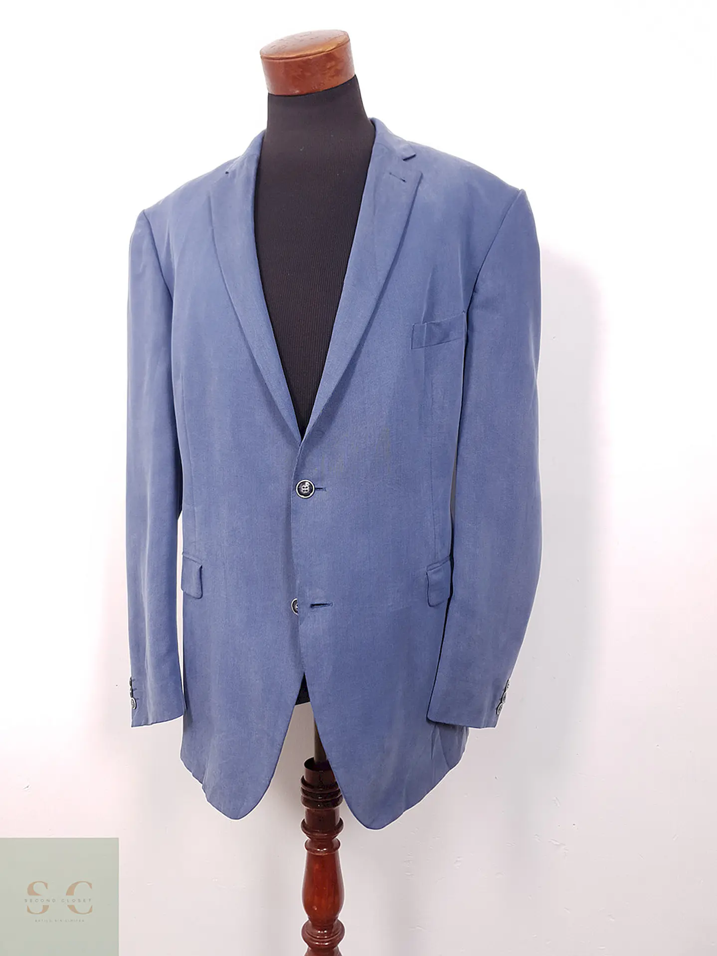 Blazer Roy Robson Azul Celeste Cotele - Talla XXL 2