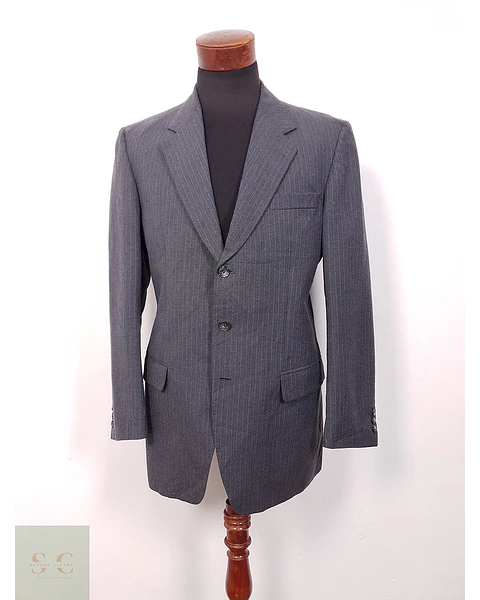 Blazer Saint John Comfort Trevira Plomo Rayas - Talla L