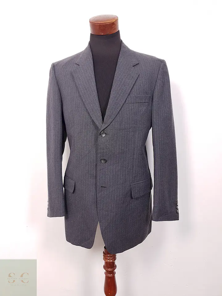 Blazer Saint John Comfort Trevira Plomo Rayas - Talla L 1