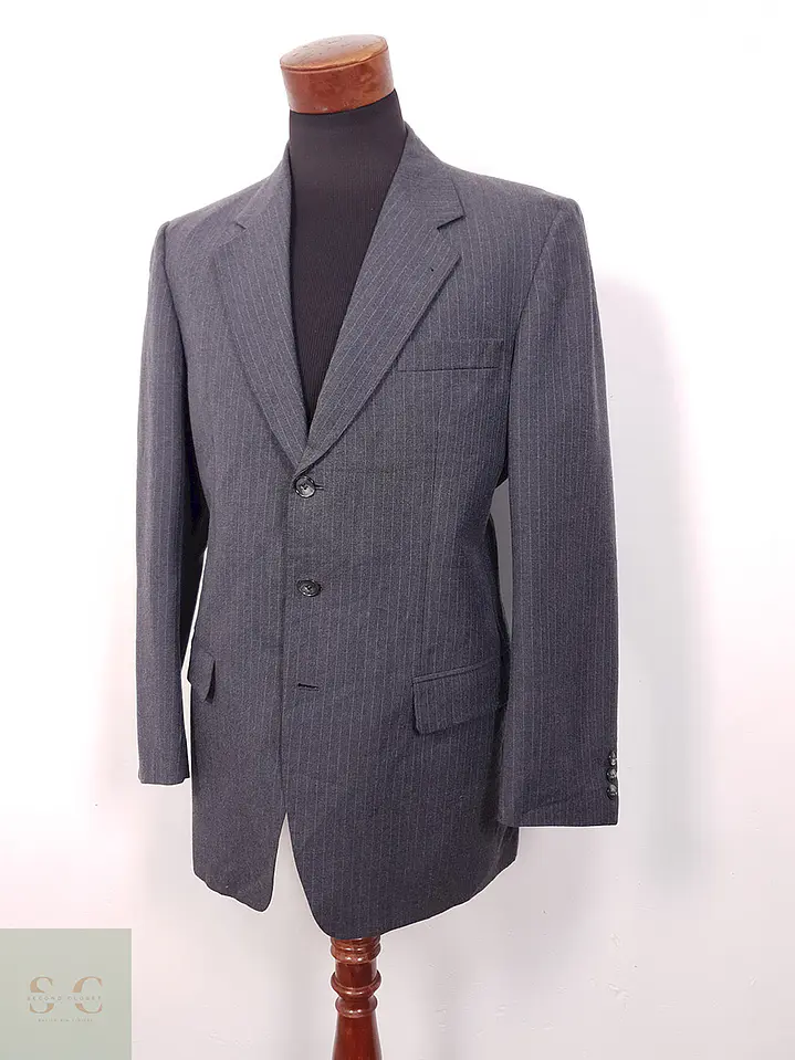 Blazer Saint John Comfort Trevira Plomo Rayas - Talla L 2