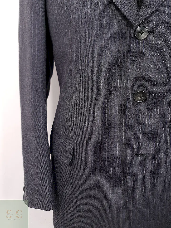 Blazer Saint John Comfort Trevira Plomo Rayas - Talla L 3