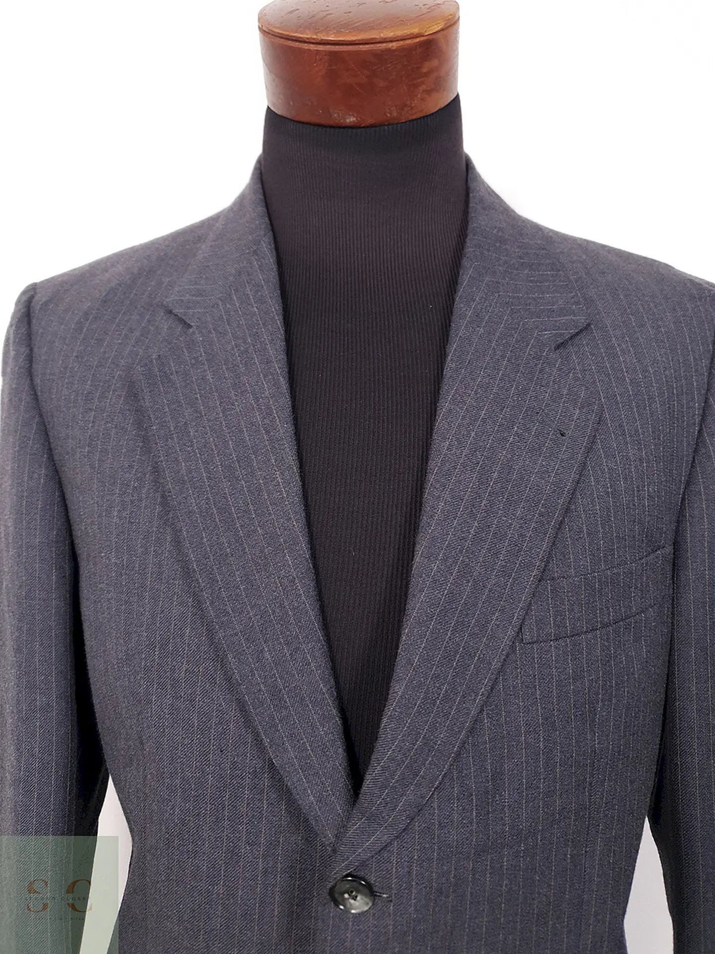 Blazer Saint John Comfort Trevira Plomo Rayas - Talla L 4