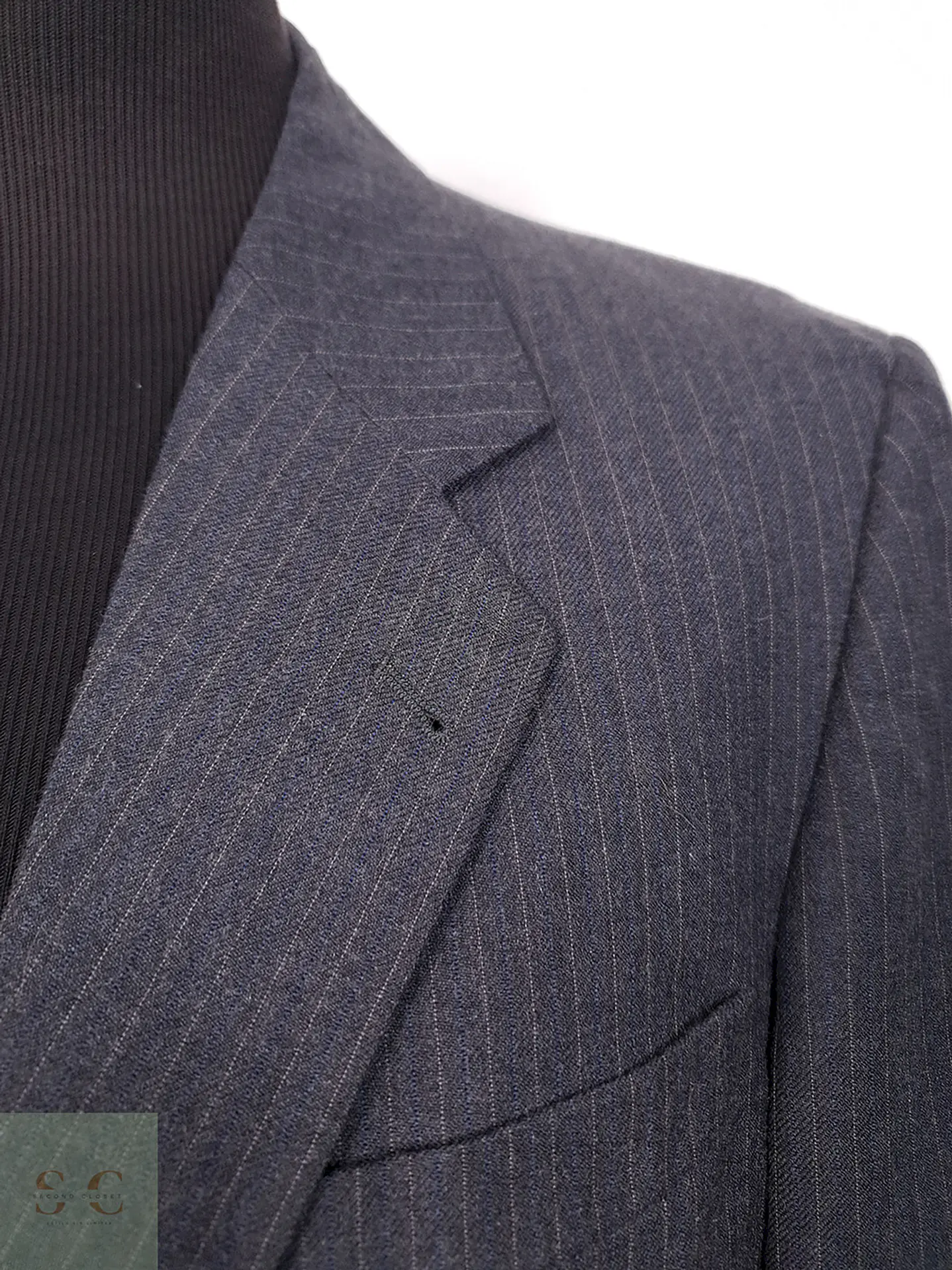 Blazer Saint John Comfort Trevira Plomo Rayas - Talla L 5