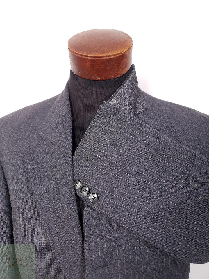 Blazer Saint John Comfort Trevira Plomo Rayas - Talla L 6