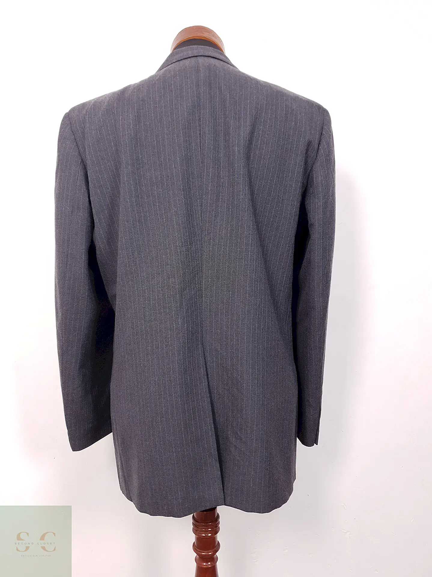 Blazer Saint John Comfort Trevira Plomo Rayas - Talla L 11