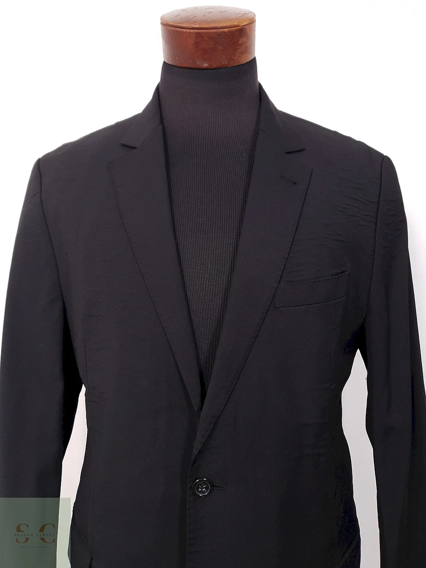 Blazer Giorgio Classic Fit 100% Lana Virgen Super 100 Negro - Talla L 3
