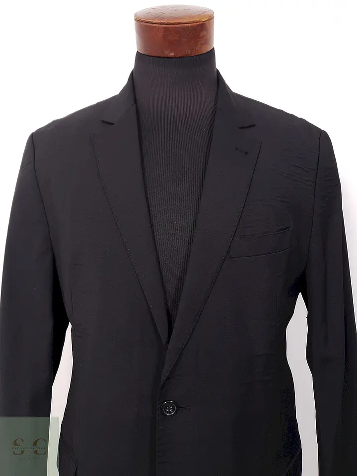Blazer Giorgio Classic Fit 100% Lana Virgen Super 100 Negro - Talla L 3