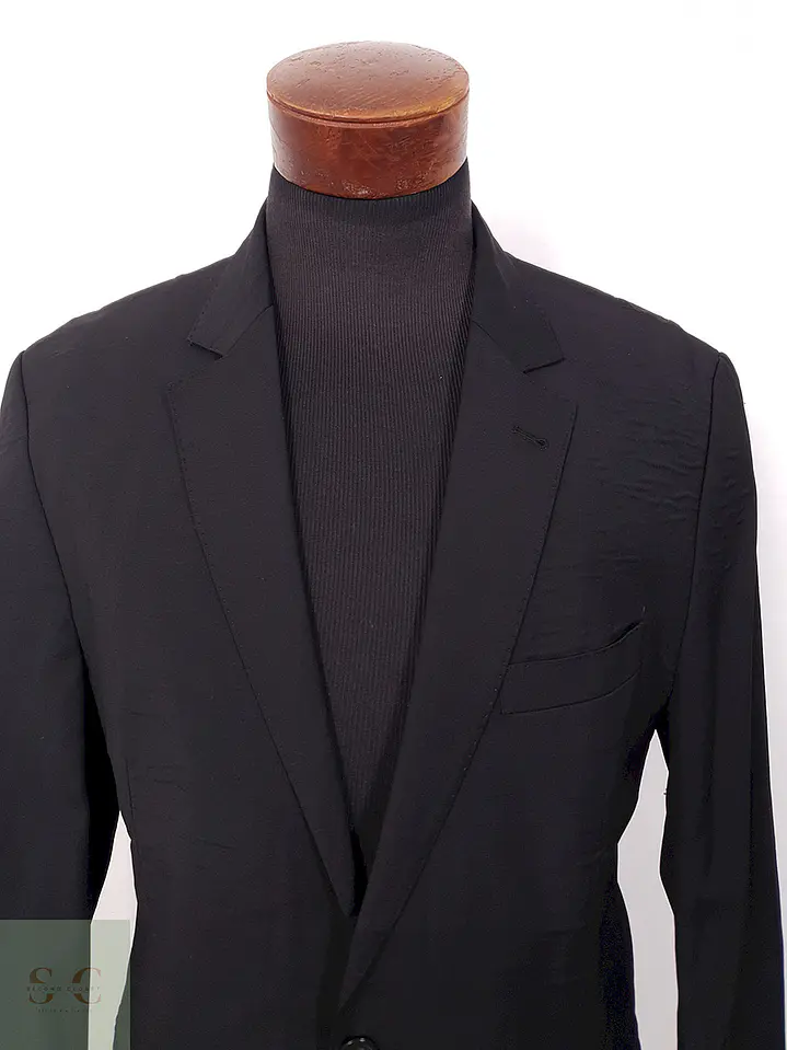 Blazer Giorgio Classic Fit 100% Lana Virgen Super 100 Negro - Talla L 7