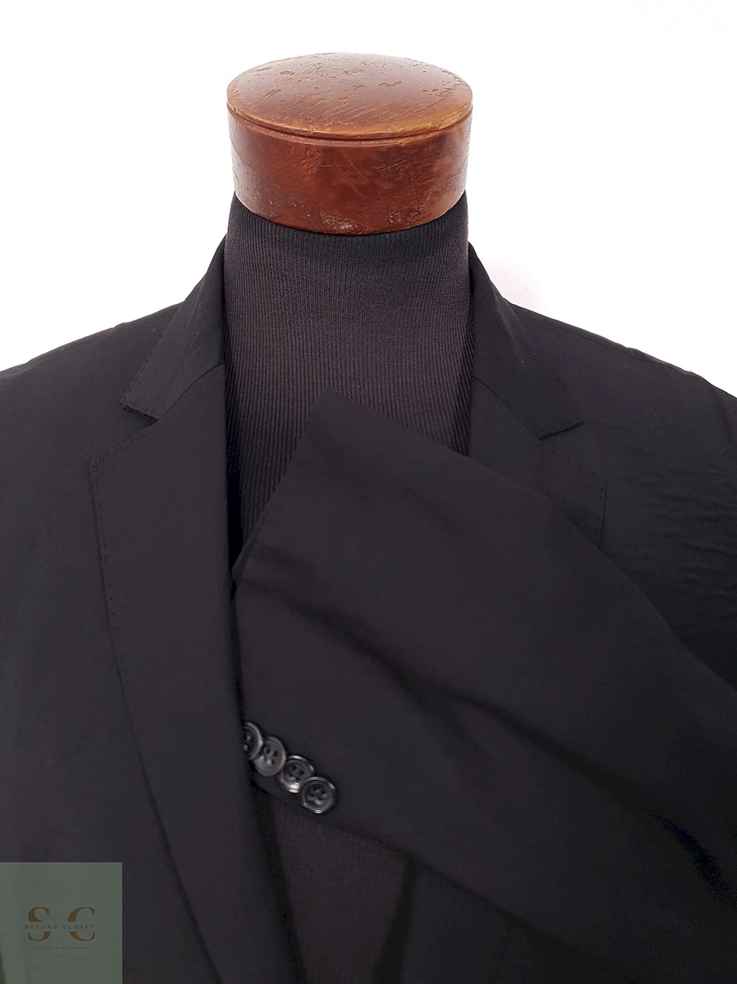 Blazer Giorgio Classic Fit 100% Lana Virgen Super 100 Negro - Talla L 8