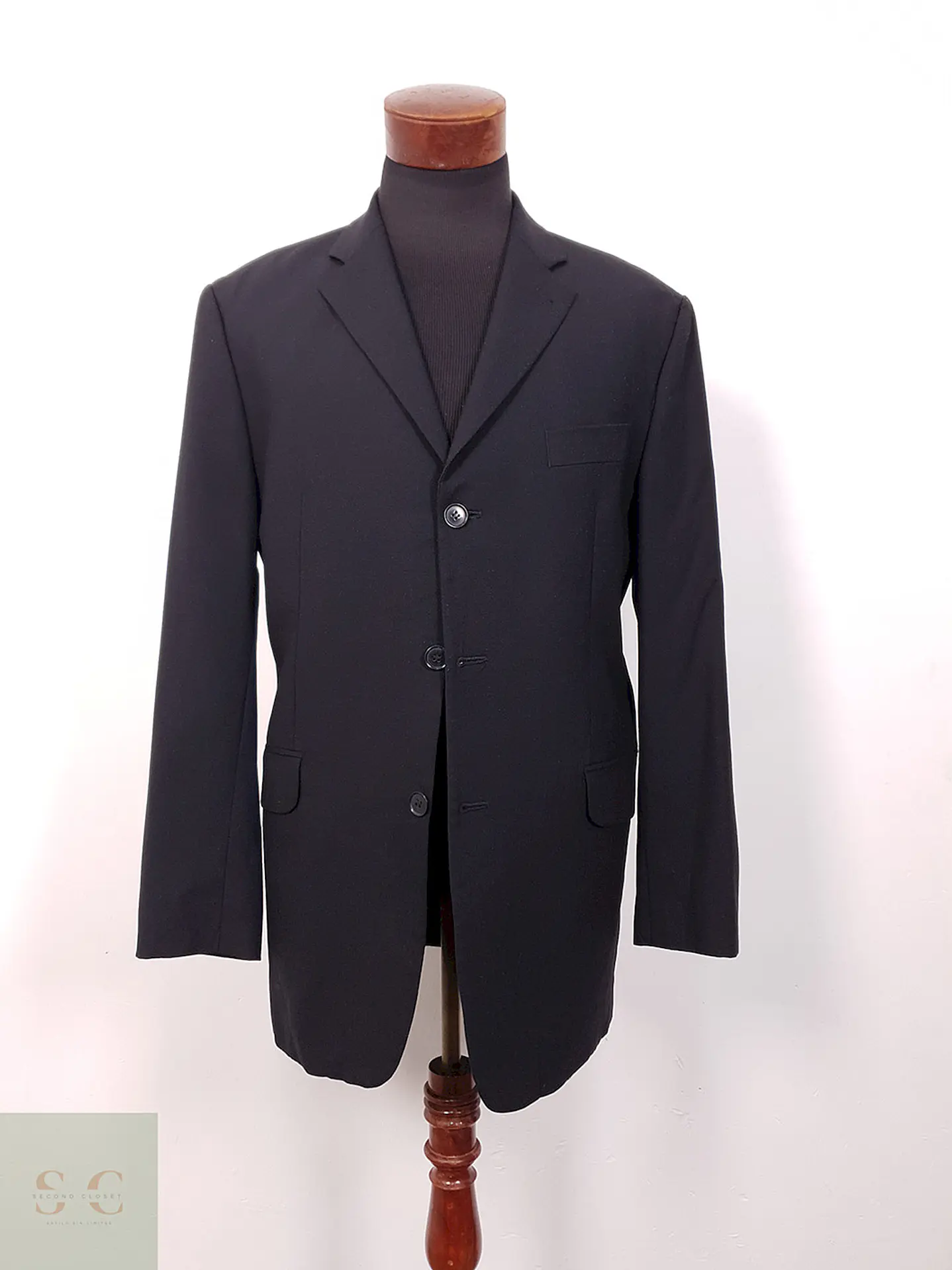Blazer Stones Negro Lana Virgen Poliéster Elastano - Talla L 1