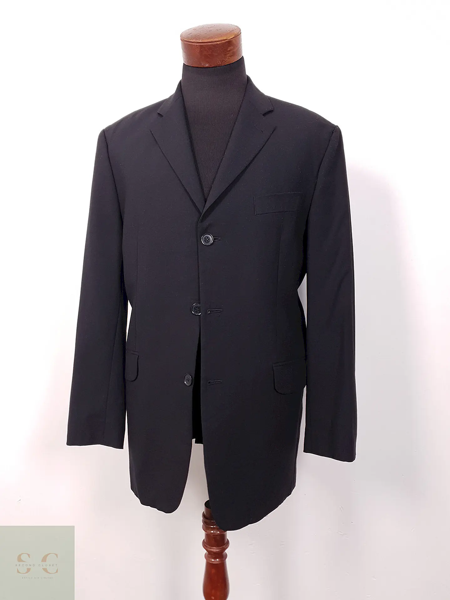 Blazer Stones Negro Lana Virgen Poliéster Elastano - Talla L 2