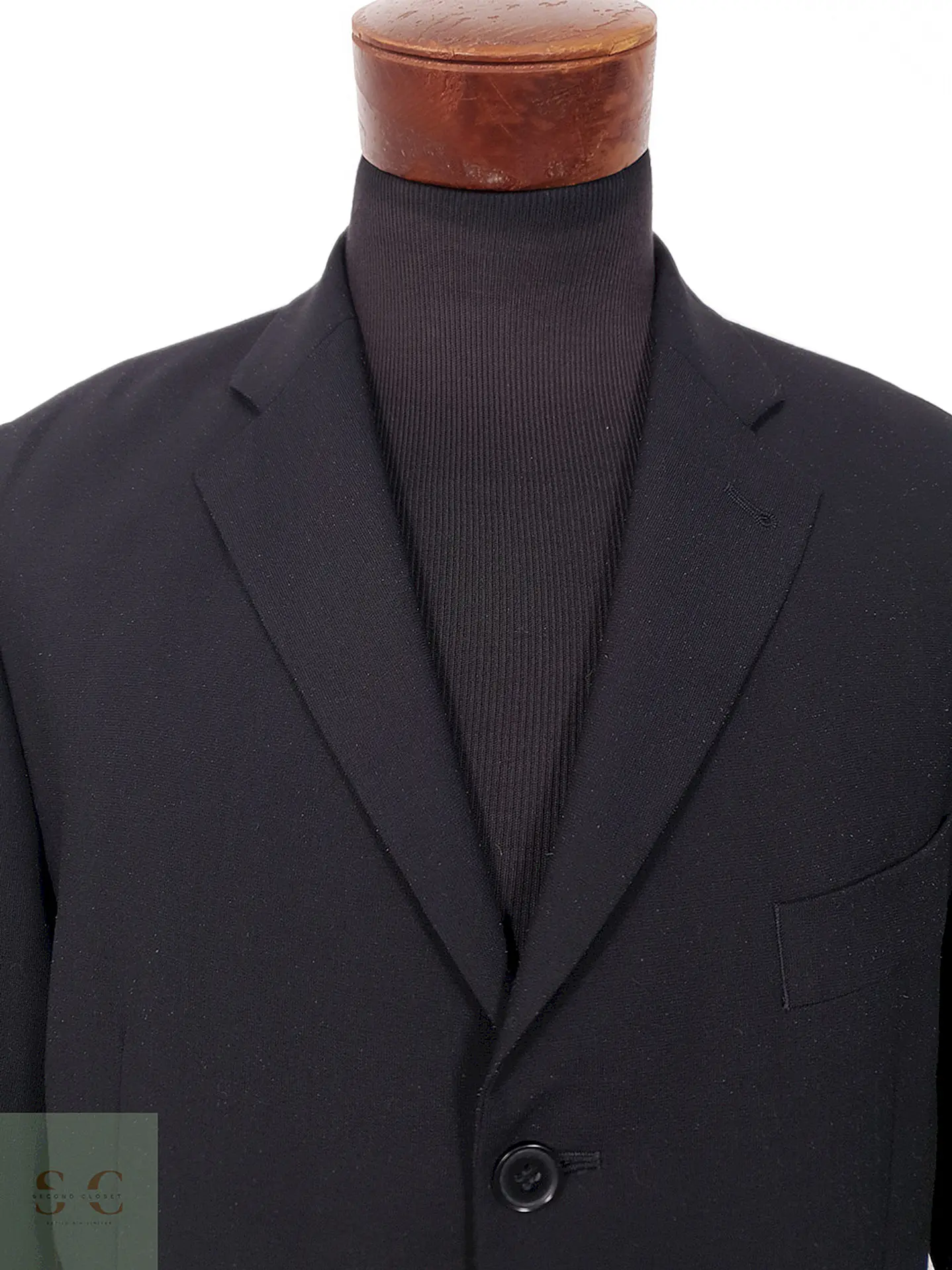 Blazer Stones Negro Lana Virgen Poliéster Elastano - Talla L 5
