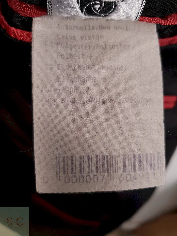 Blazer Stones Negro Lana Virgen Poliéster Elastano - Talla L 8