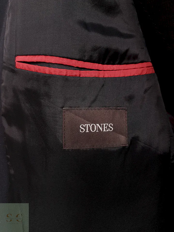 Blazer Stones Negro Lana Virgen Poliéster Elastano - Talla L 10