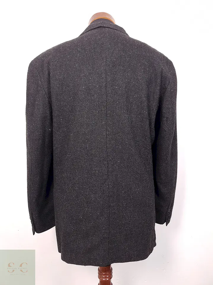 Blazer Vintage Plomo 100% Lana Virgen - Talla XL-XXL 9