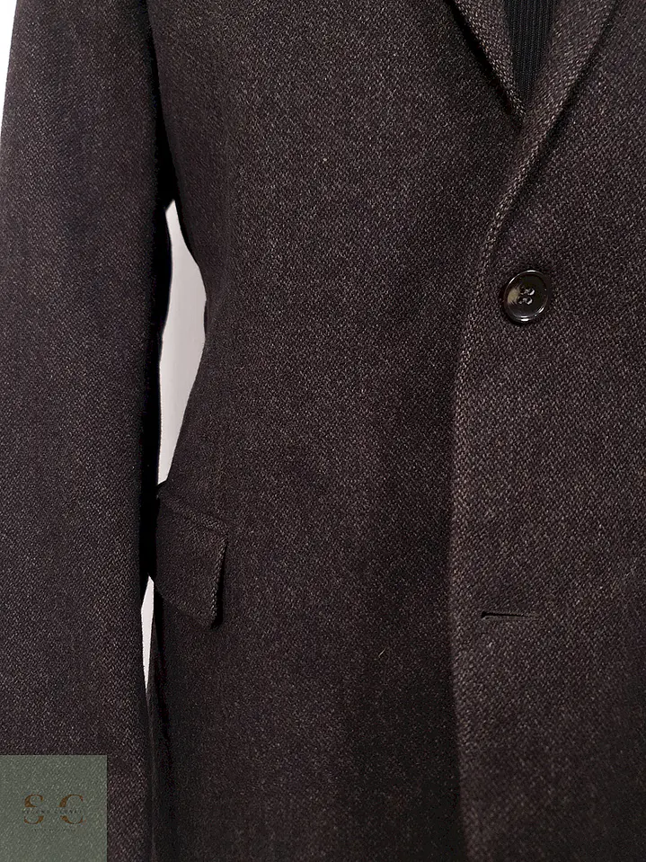Blazer Benvenuto Black Label Café Mezcla Lana Virgen - Talla ML 3