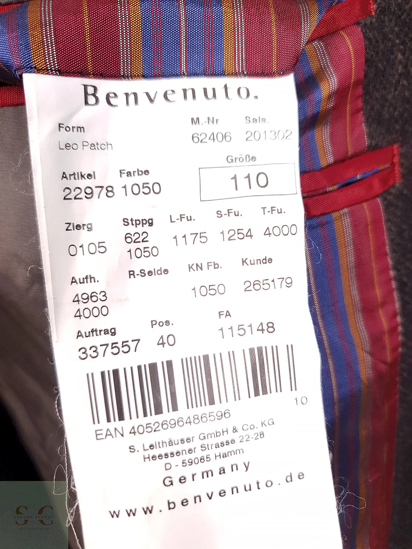 Blazer Benvenuto Black Label Café Mezcla Lana Virgen - Talla ML 7