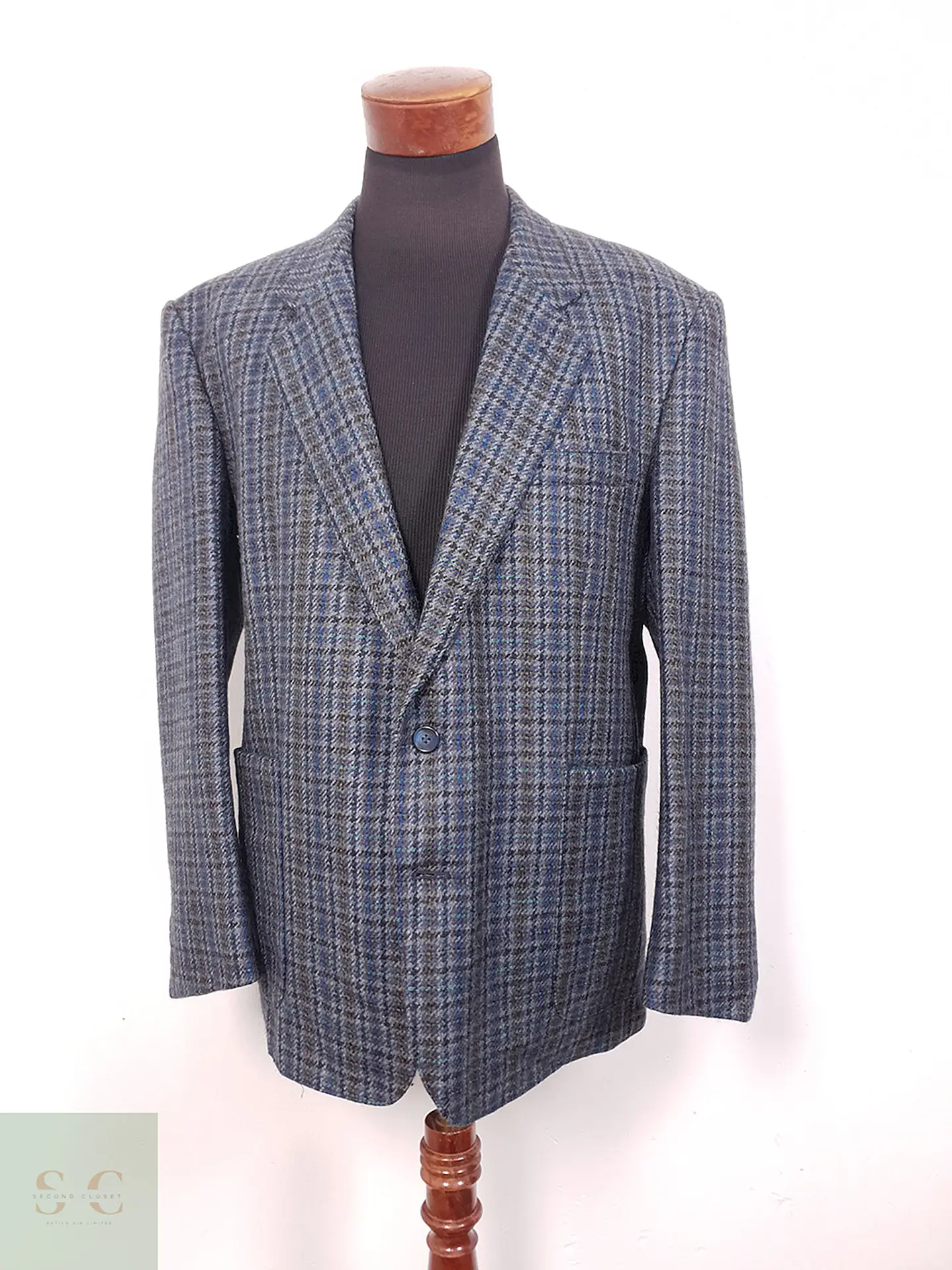 Blazer Canda Lana Virgen Azul - Talla XL 1