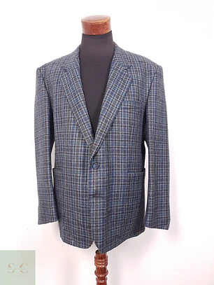 Blazer Canda Lana Virgen Azul - Talla XL