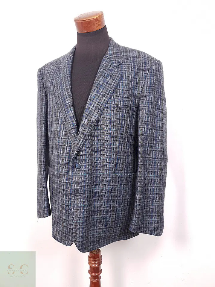 Blazer Canda Lana Virgen Azul - Talla XL 2