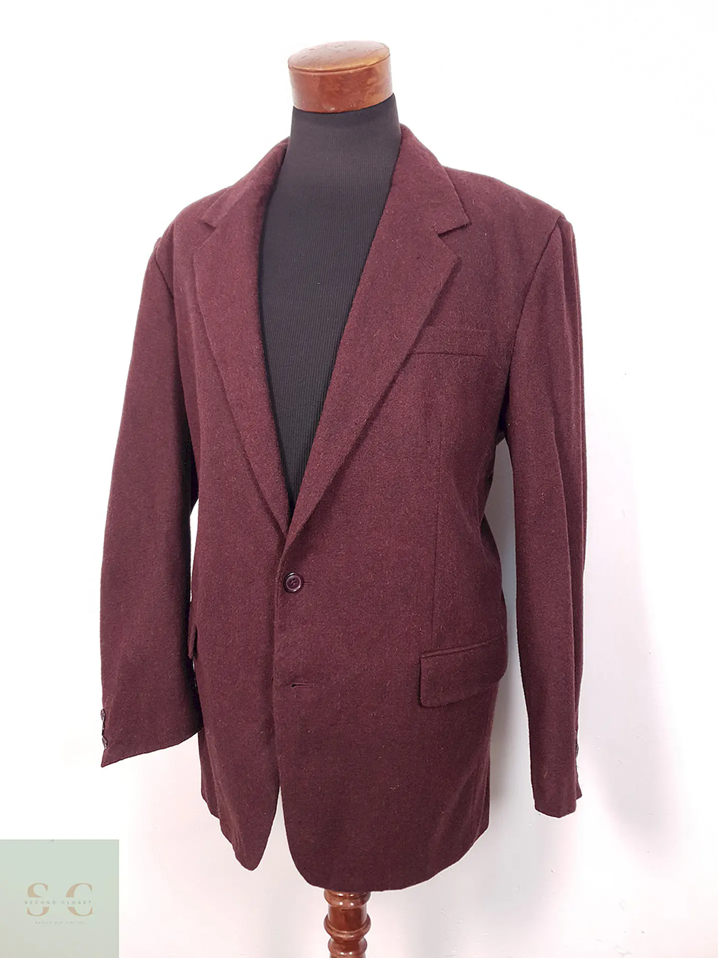 Blazer Henry Morell Burdeos con Puntitos Oscuros - Talla XL 2