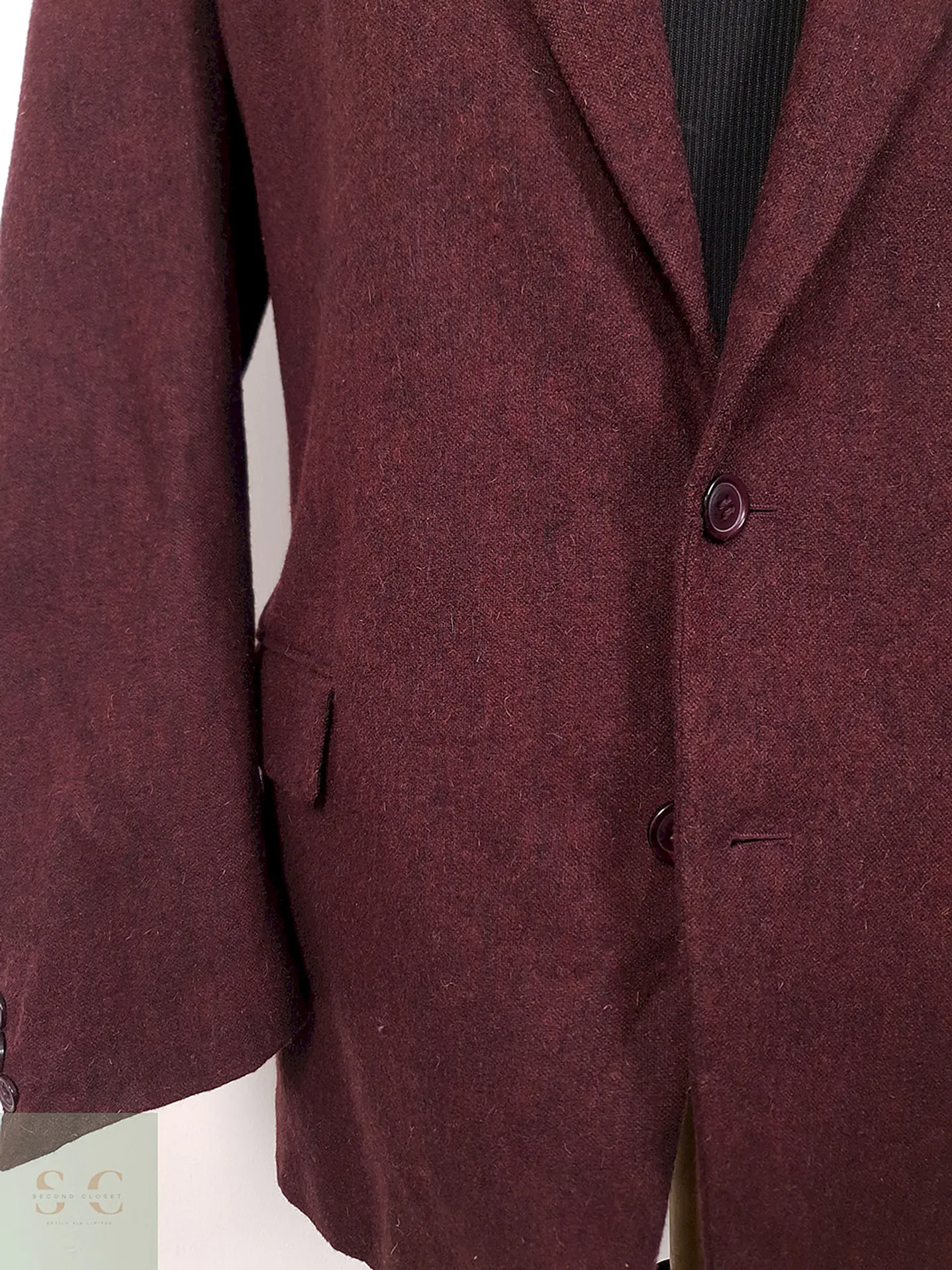 Blazer Henry Morell Burdeos con Puntitos Oscuros - Talla XL 3