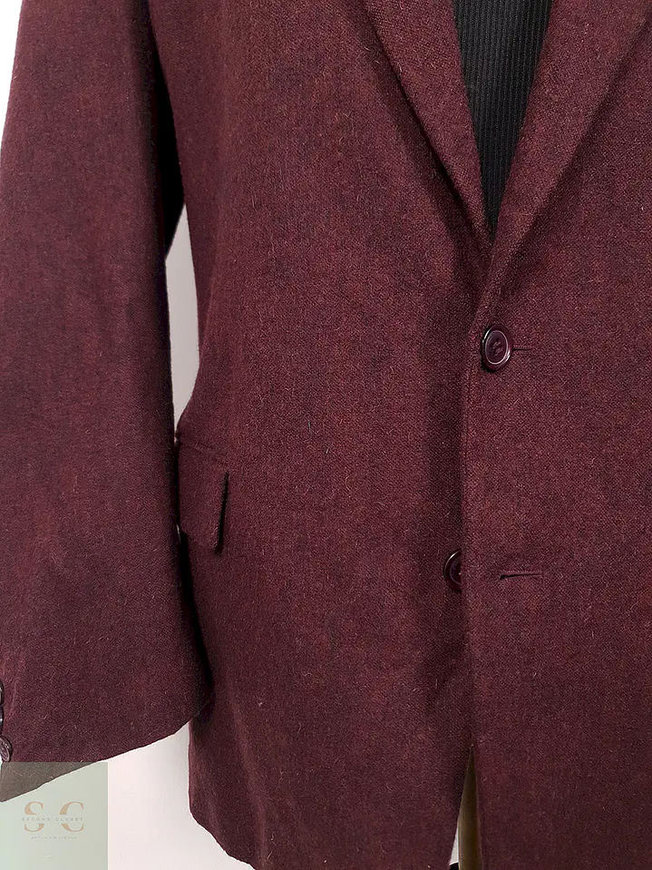 Blazer Henry Morell Burdeos con Puntitos Oscuros - Talla XL 3
