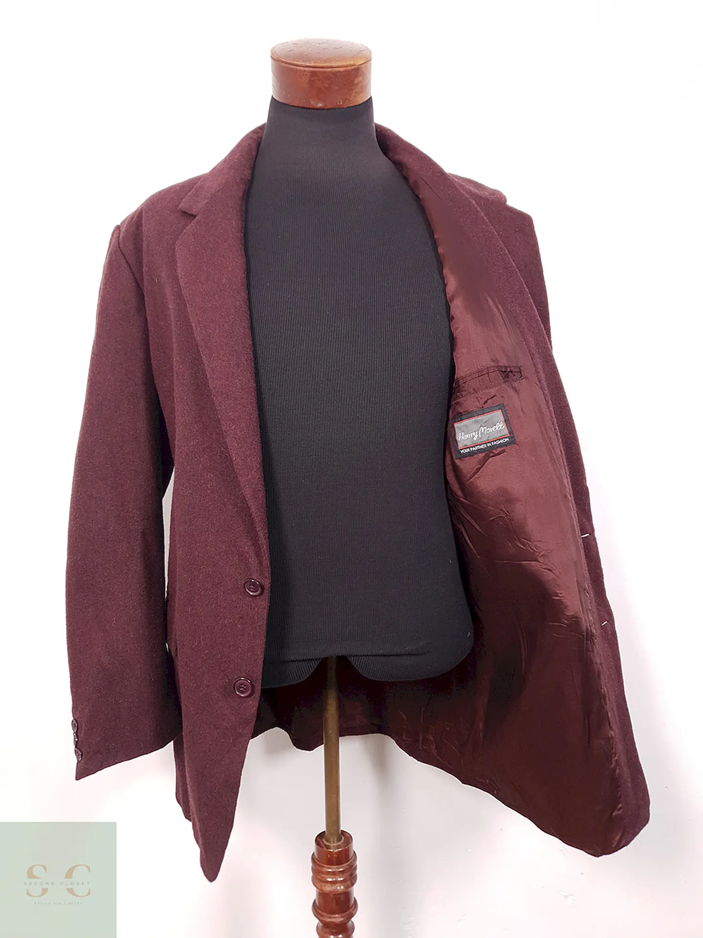 Blazer Henry Morell Burdeos con Puntitos Oscuros - Talla XL 9